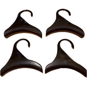 NWT Set Of 4 Black Handbag Hangers Hook Curved Purse Holders Heavy Plastic